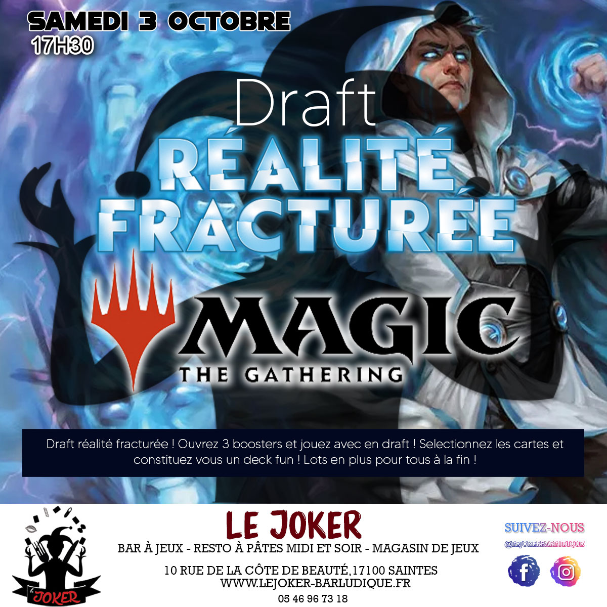 DRAFT MAGIC RAELITE FRACTUREE - Le Joker - Bar ludique et restaurant à pâtes - Saintes