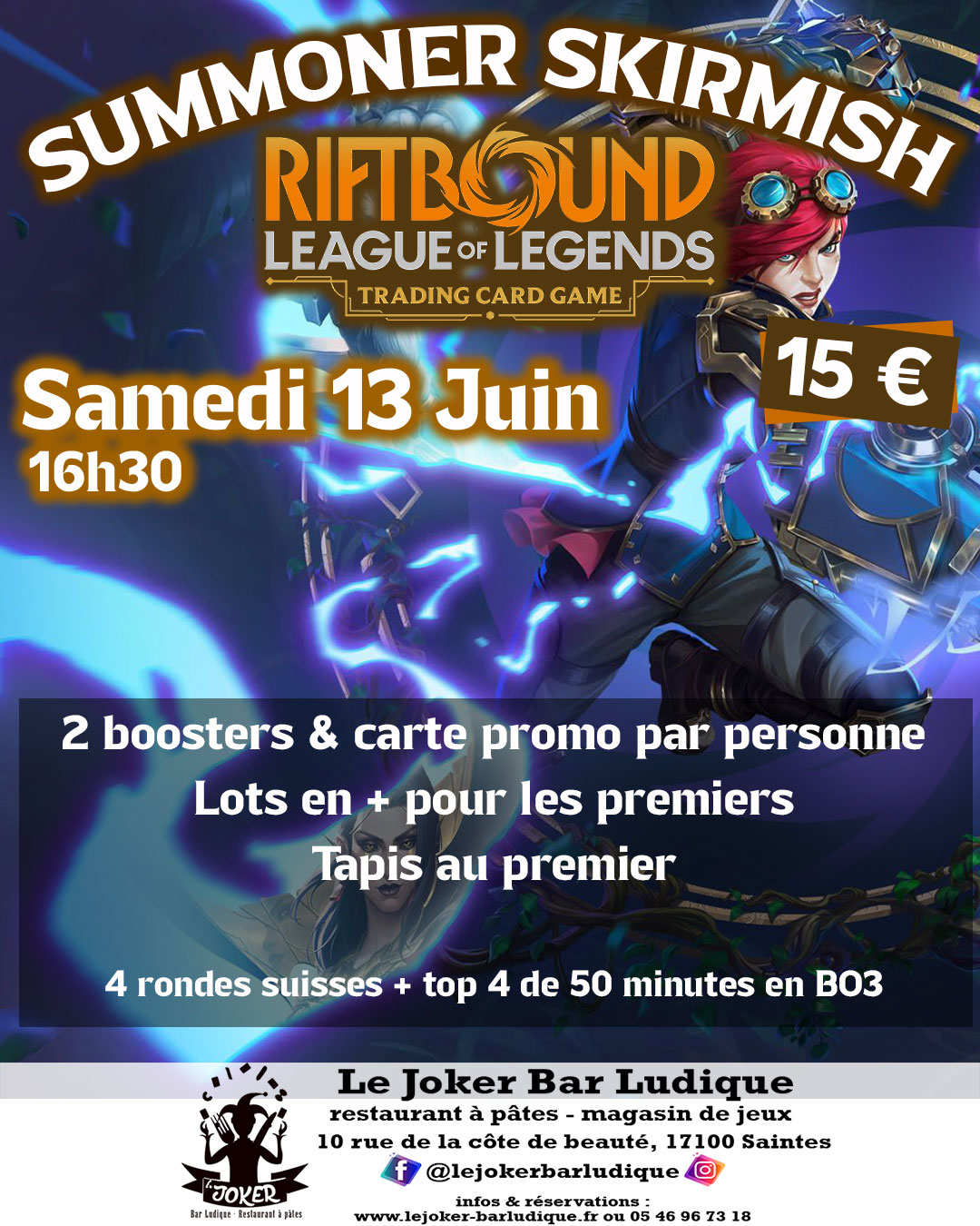 SKIRMISH SUMMONER tournoi de ligue RIFTBOUND - https://lejoker-barludique.fr/