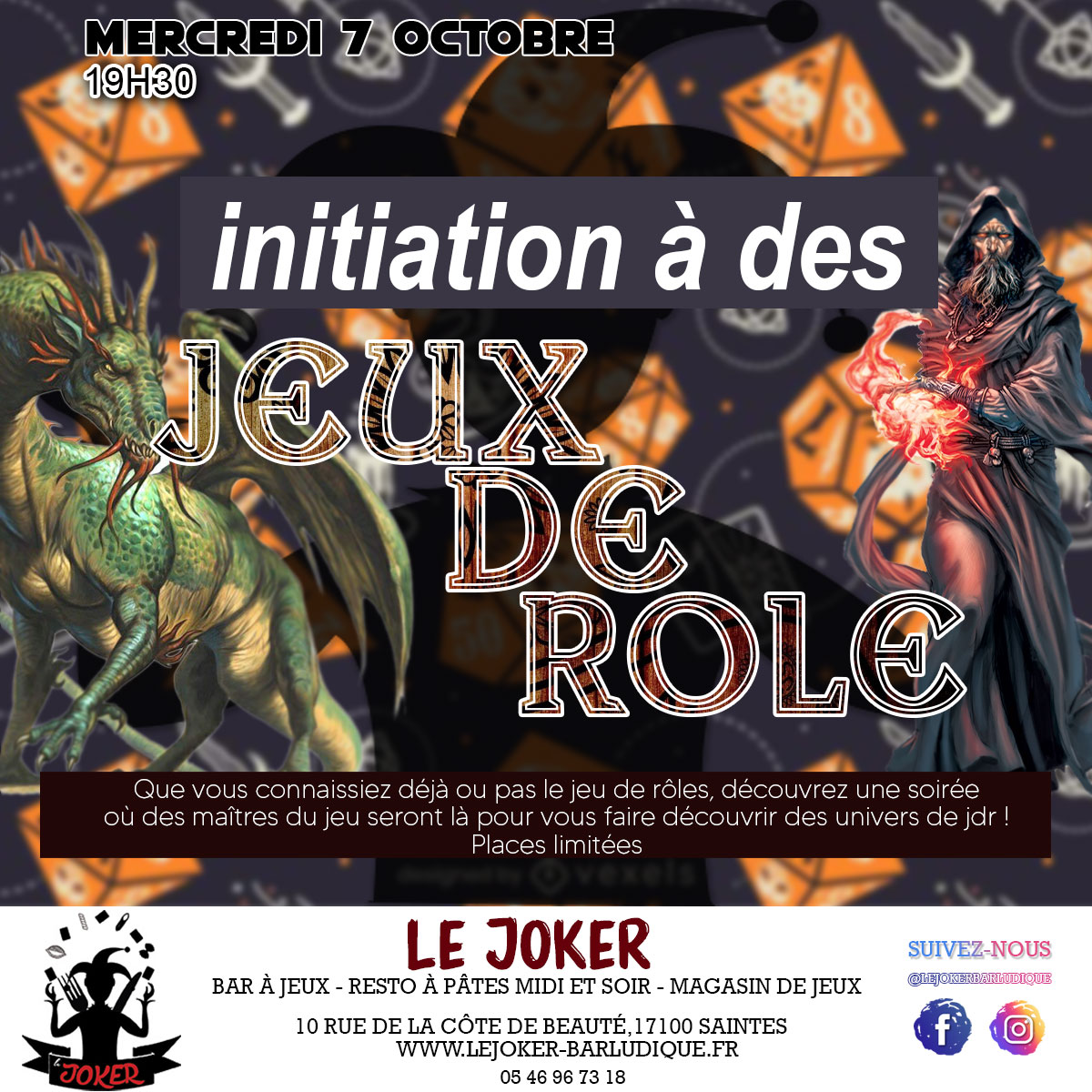 Initiation aux jeux de roles - https://lejoker-barludique.fr/