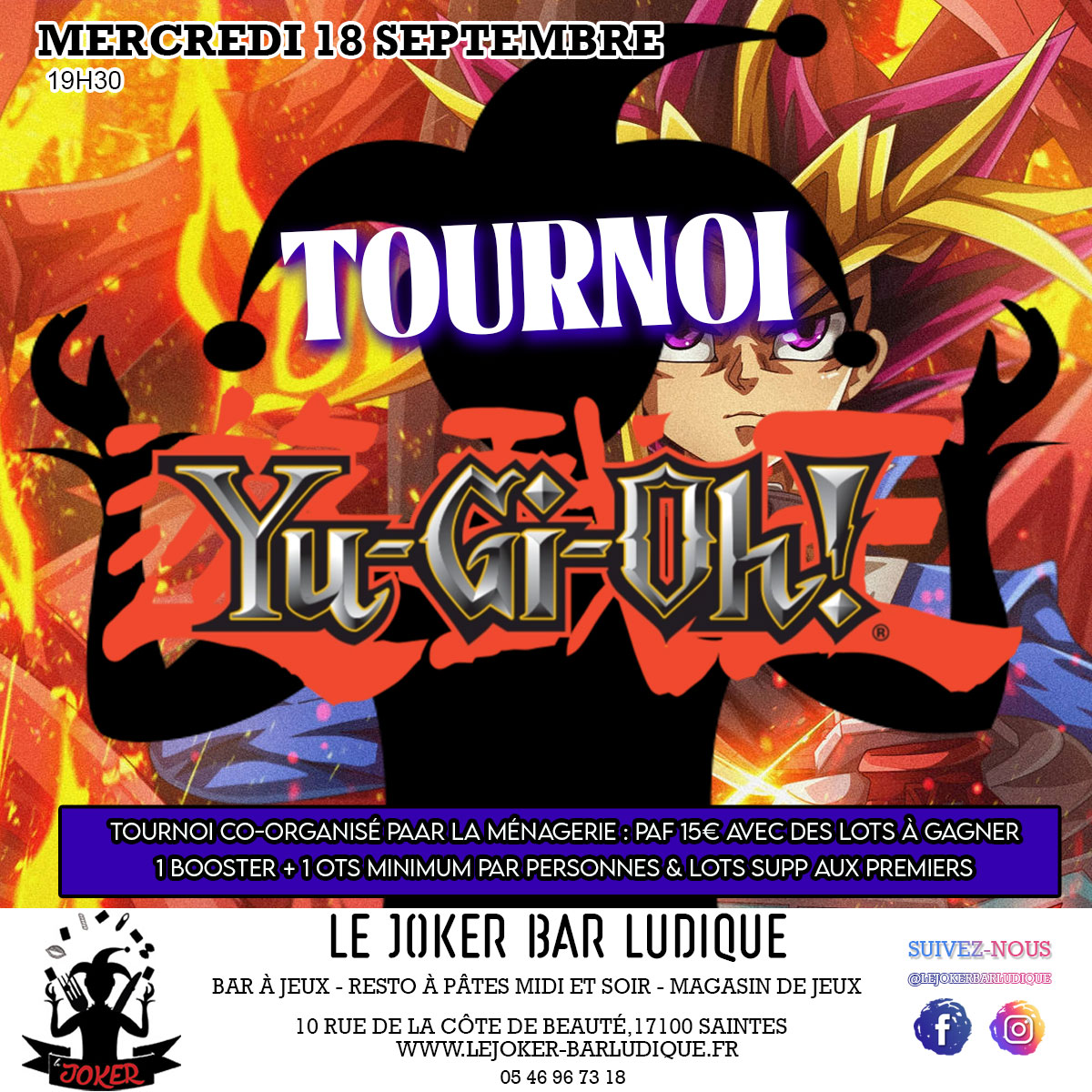 Tournoi Yu Gi Oh by la ménagerie - https://lejoker-barludique.fr/