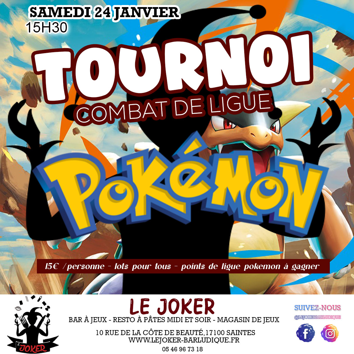 Tournoi Combat de ligue Pokemon - https://lejoker-barludique.fr/