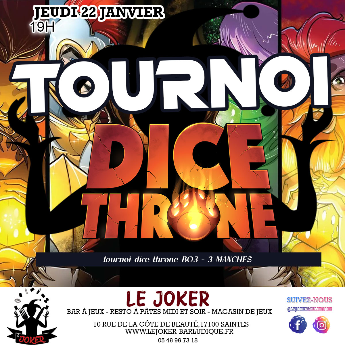 Tournoi DICE THRONE - https://lejoker-barludique.fr/