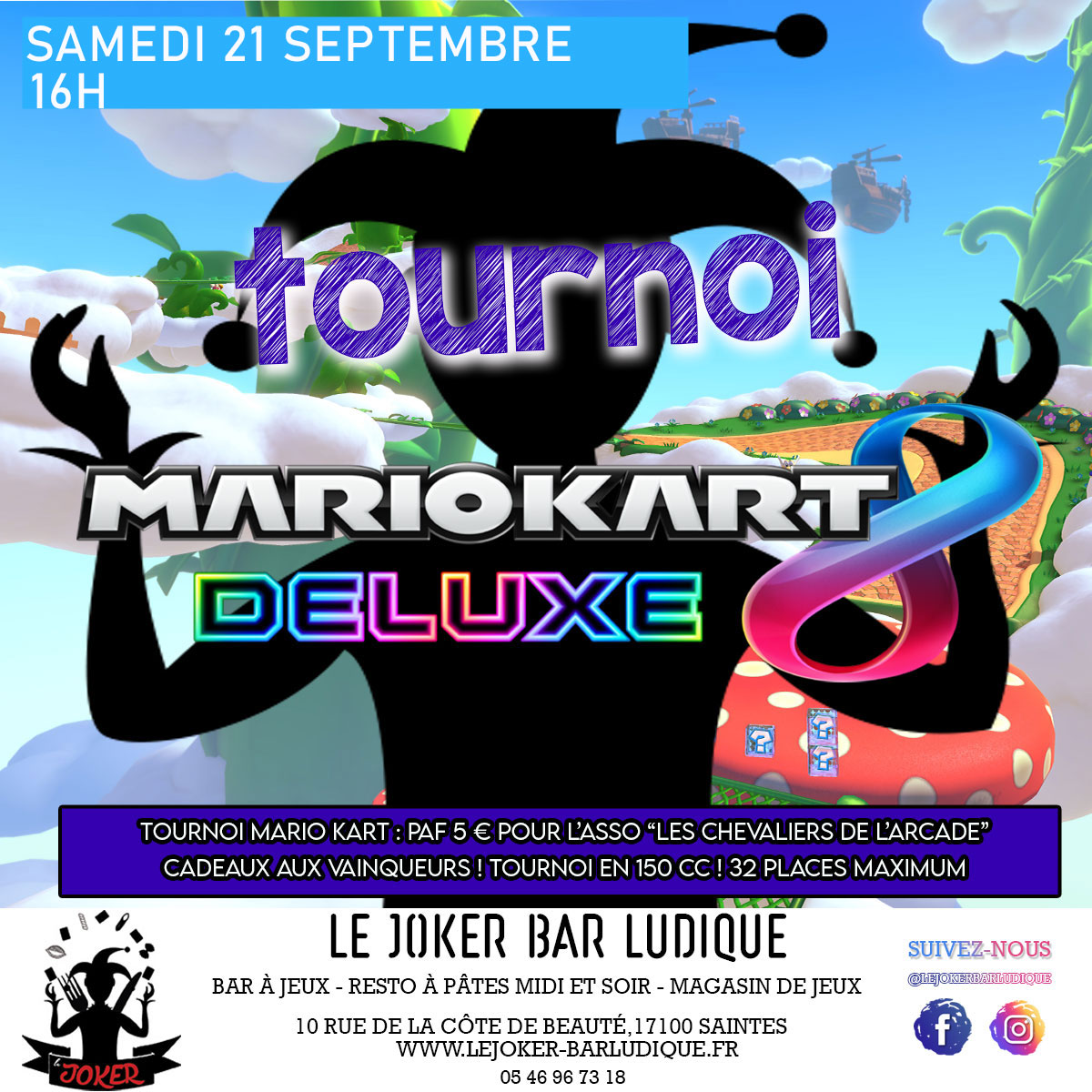 Tournoi Mario Kart 8 deluxe - https://lejoker-barludique.fr/