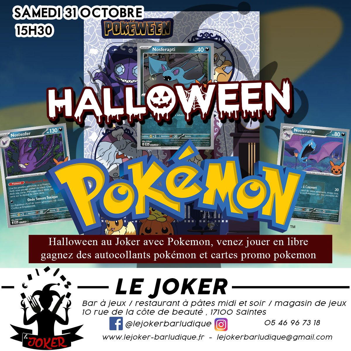 Halloween Pokemon - https://lejoker-barludique.fr/