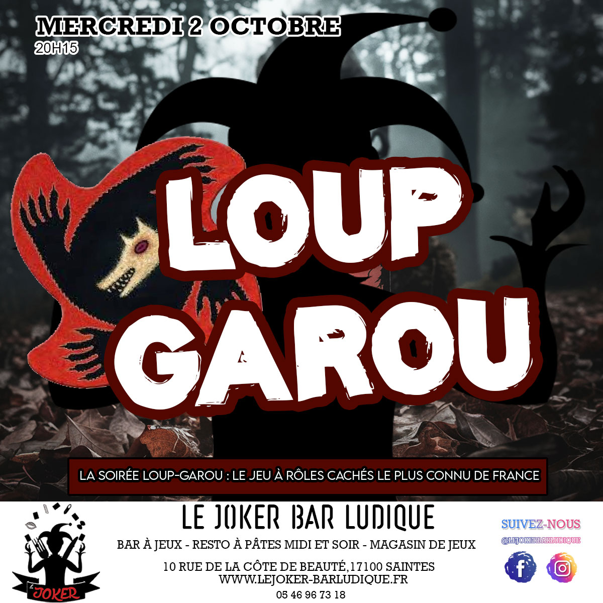 Loup Garou Géant - https://lejoker-barludique.fr/