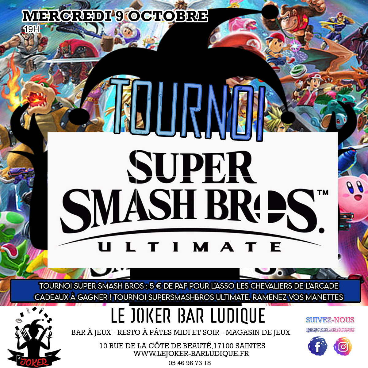 Tournoi Super Smash Bros Ultimate - https://lejoker-barludique.fr/