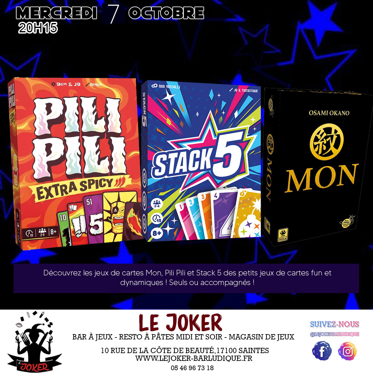 Nouveaux jeux de cartes - https://lejoker-barludique.fr/
