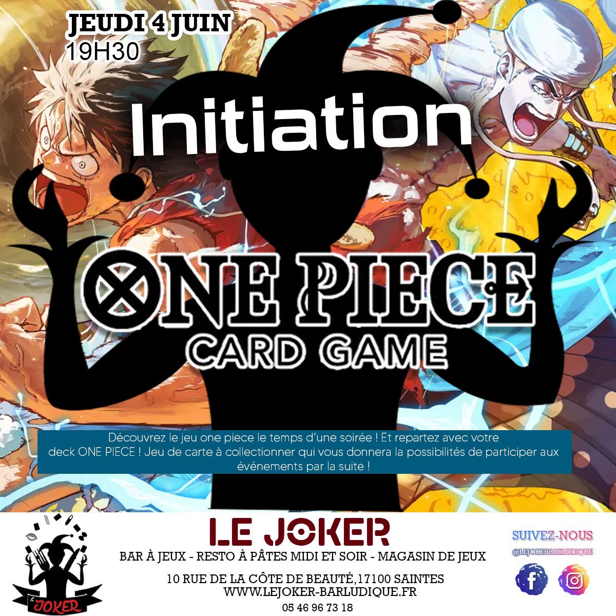 INITIATION ONE PIECE TCG - https://lejoker-barludique.fr/