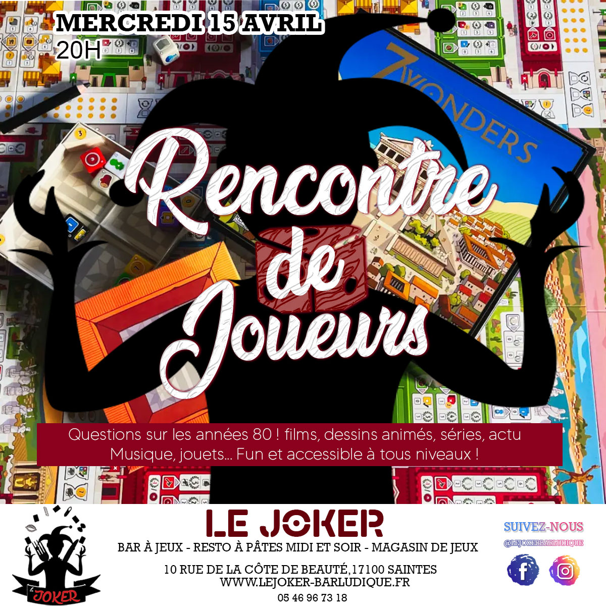 Rencontre de joueurs à Saintes - https://lejoker-barludique.fr/